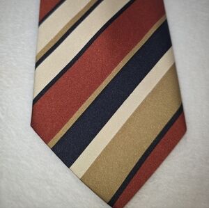 Striped Red and Gold Men's Tie